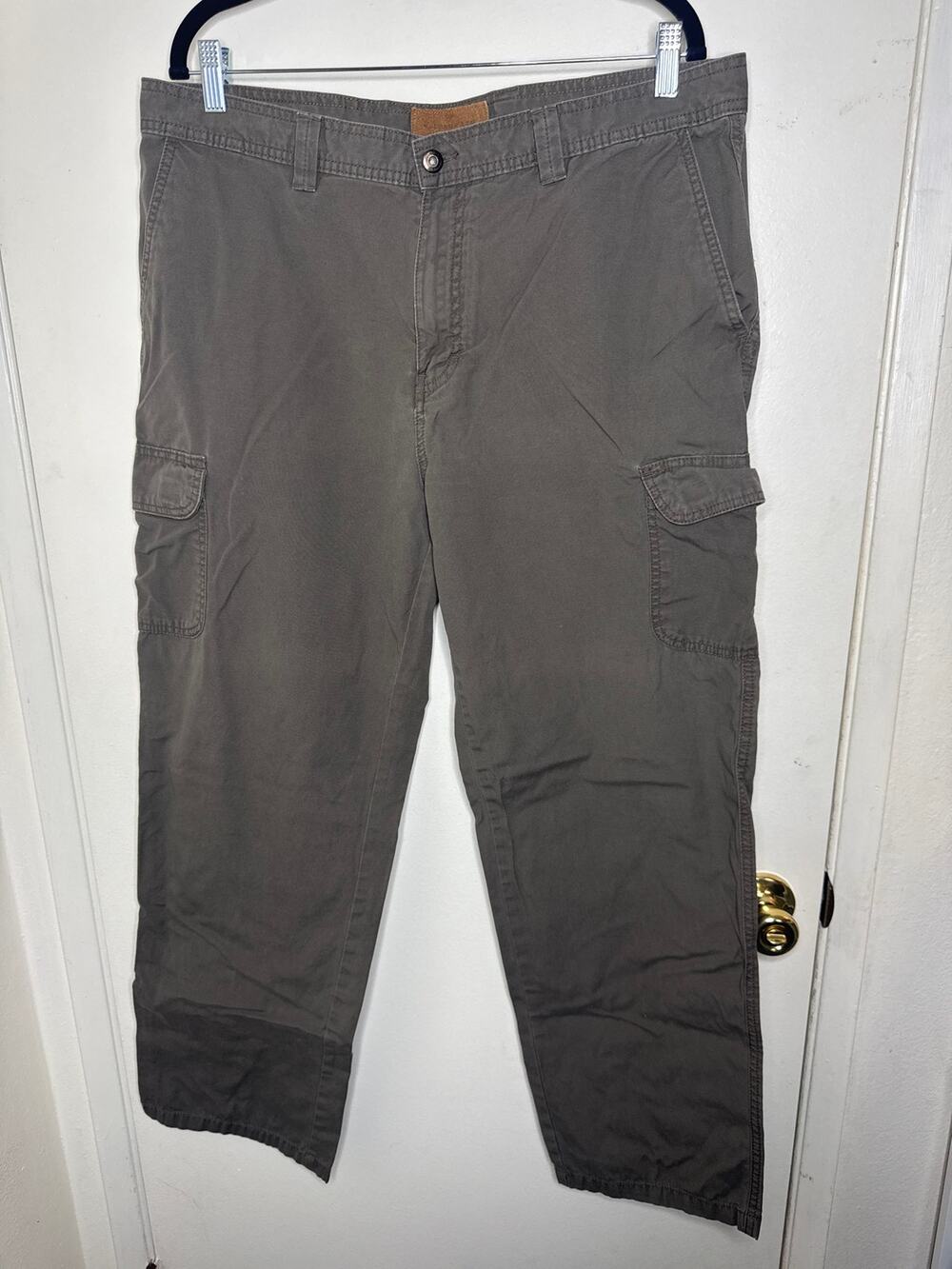 Clearwater Outfitters Mens 38x32 Brown Cargo Pants Outdoor Hiking Workwear